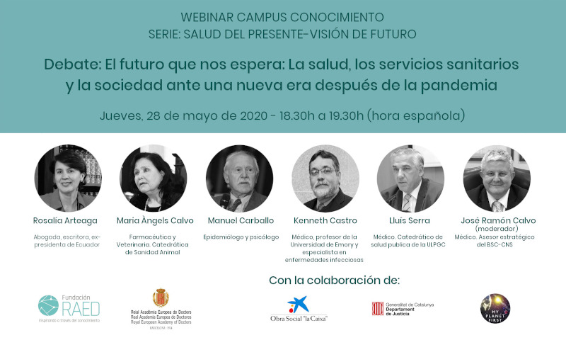 Webinar: «El futuro que nos espera: La salud, los servicios sanitarios y la sociedad ante una nueva era después de la pandemia»